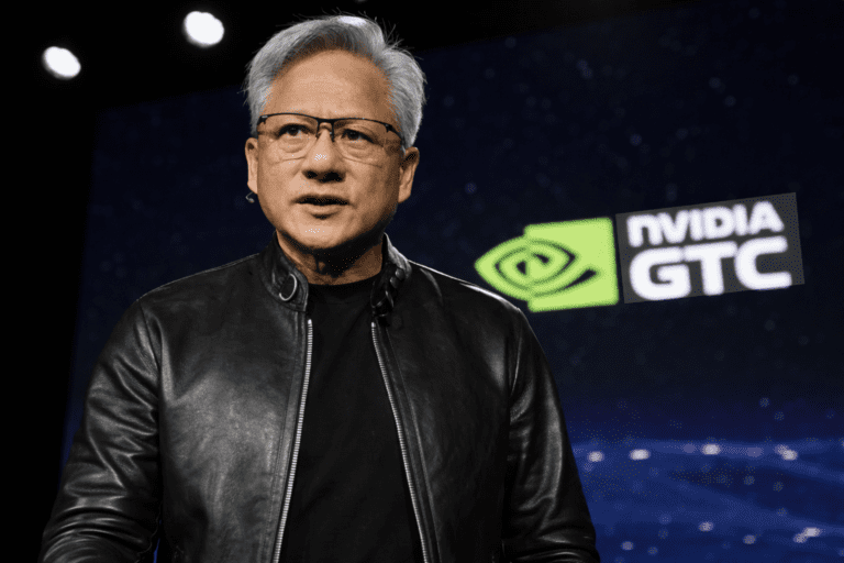 AI tools for small business in 2026 — desk setup with laptop and chat interface