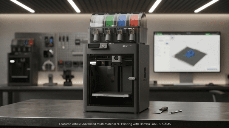 Bambu Lab P1S Combo review 2026 — P1S printer with AMS multi-color system