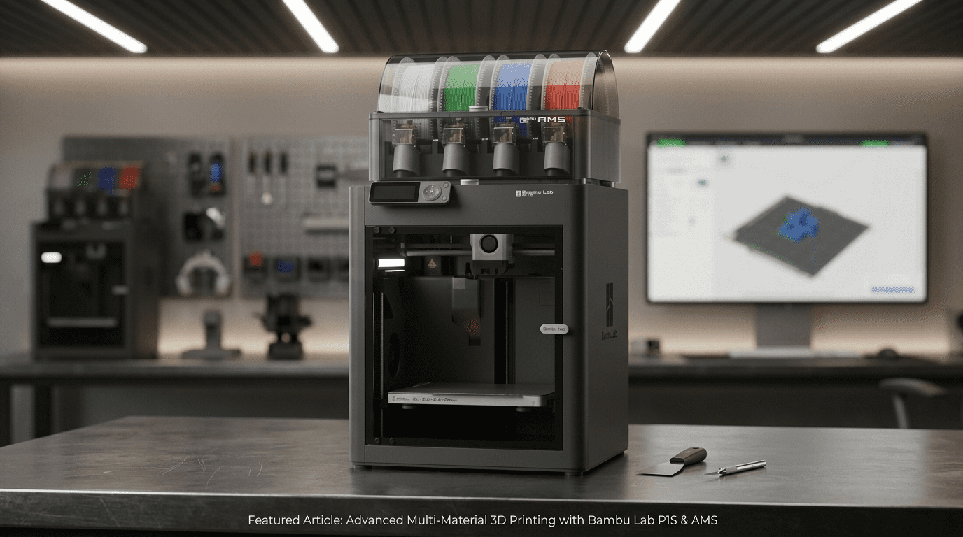Bambu Lab P1S Combo review 2026 — P1S printer with AMS multi-color system