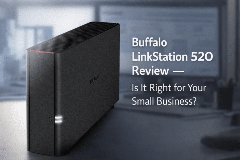 Buffalo LinkStation 520 NAS device for small business file storage and backup
