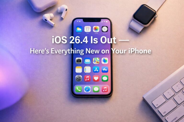 iOS 26.4 update released March 2026 — new features for iPhone