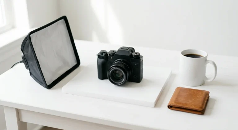 Best cameras for small business product photography — Canon R50, Sony ZV-E10 II, and Sony a6700 on a white product photography table