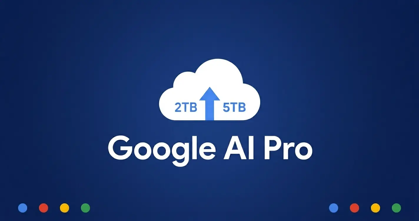 Google AI Pro plan changes 2026 — 5TB storage upgrade and new Gemini features
